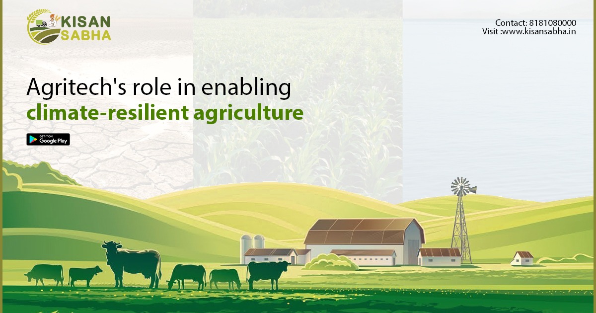 Agritech's role in enabling climate-resilient agriculture