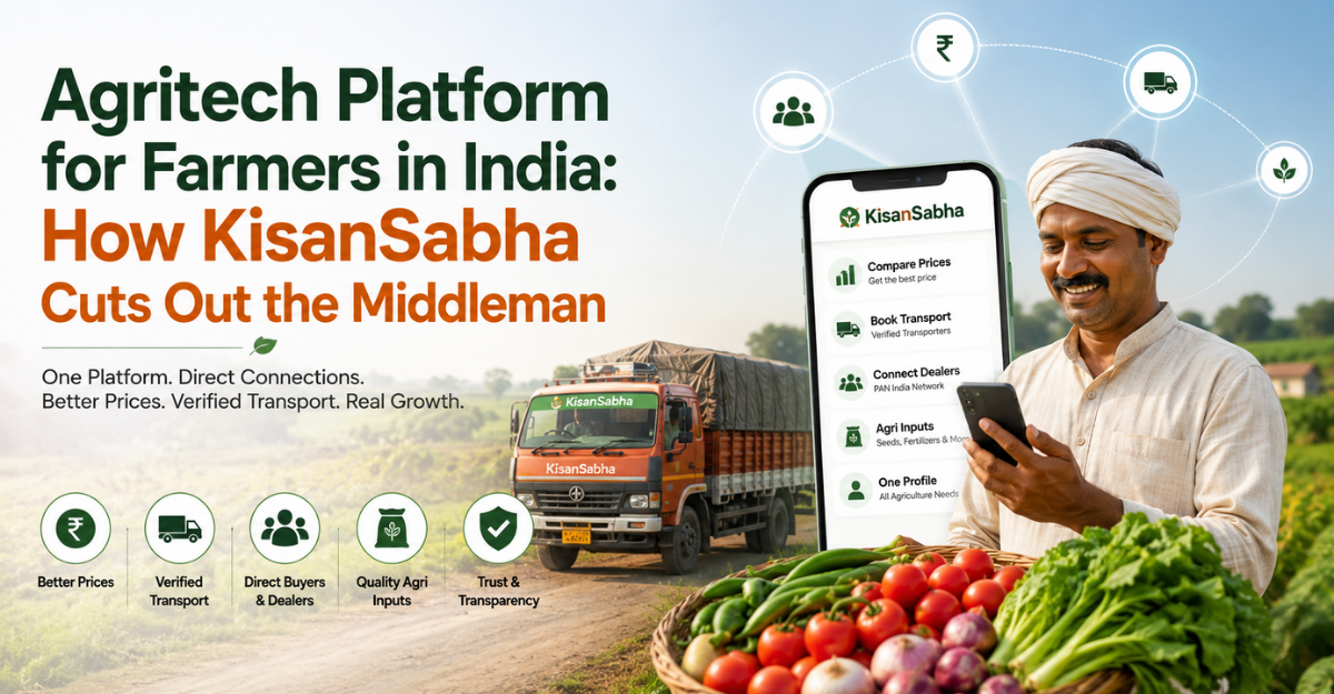 Read more about the article Agritech Platform for Farmers in India: How KisanSabha Cuts Out the Middleman