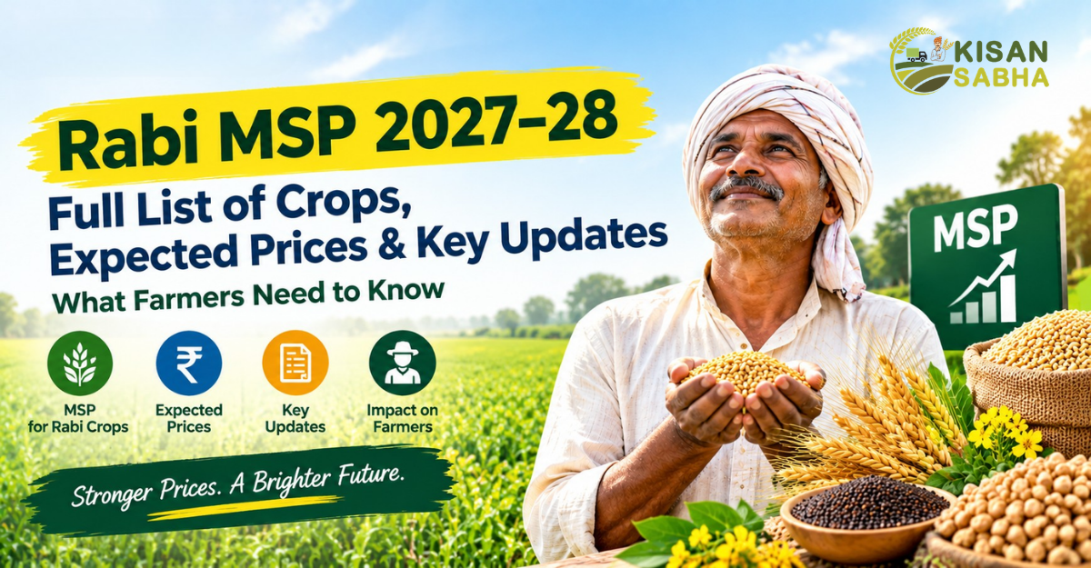 Read more about the article Rabi MSP 2027-28: New Rates for Wheat, Mustard, Gram & More
